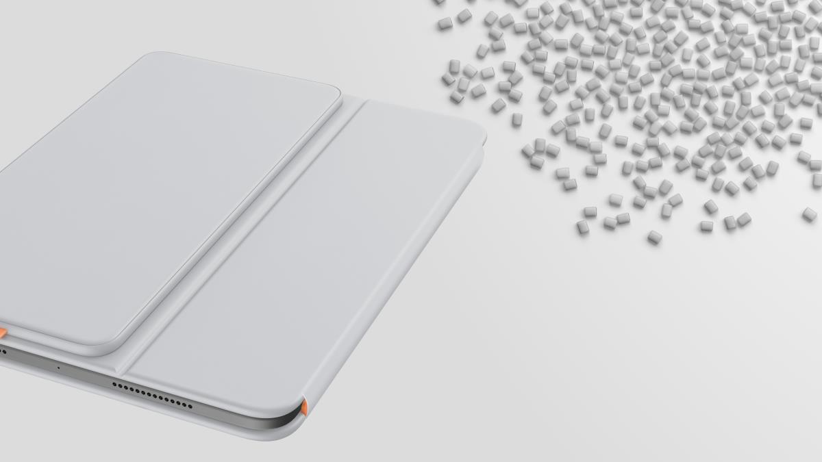 Flip Folio Pale Grey -  iPad Pro 11-in (M4) iPad Air 11-in (M2 & M3) iPad Air (5th gen) - Qwertz Suisse