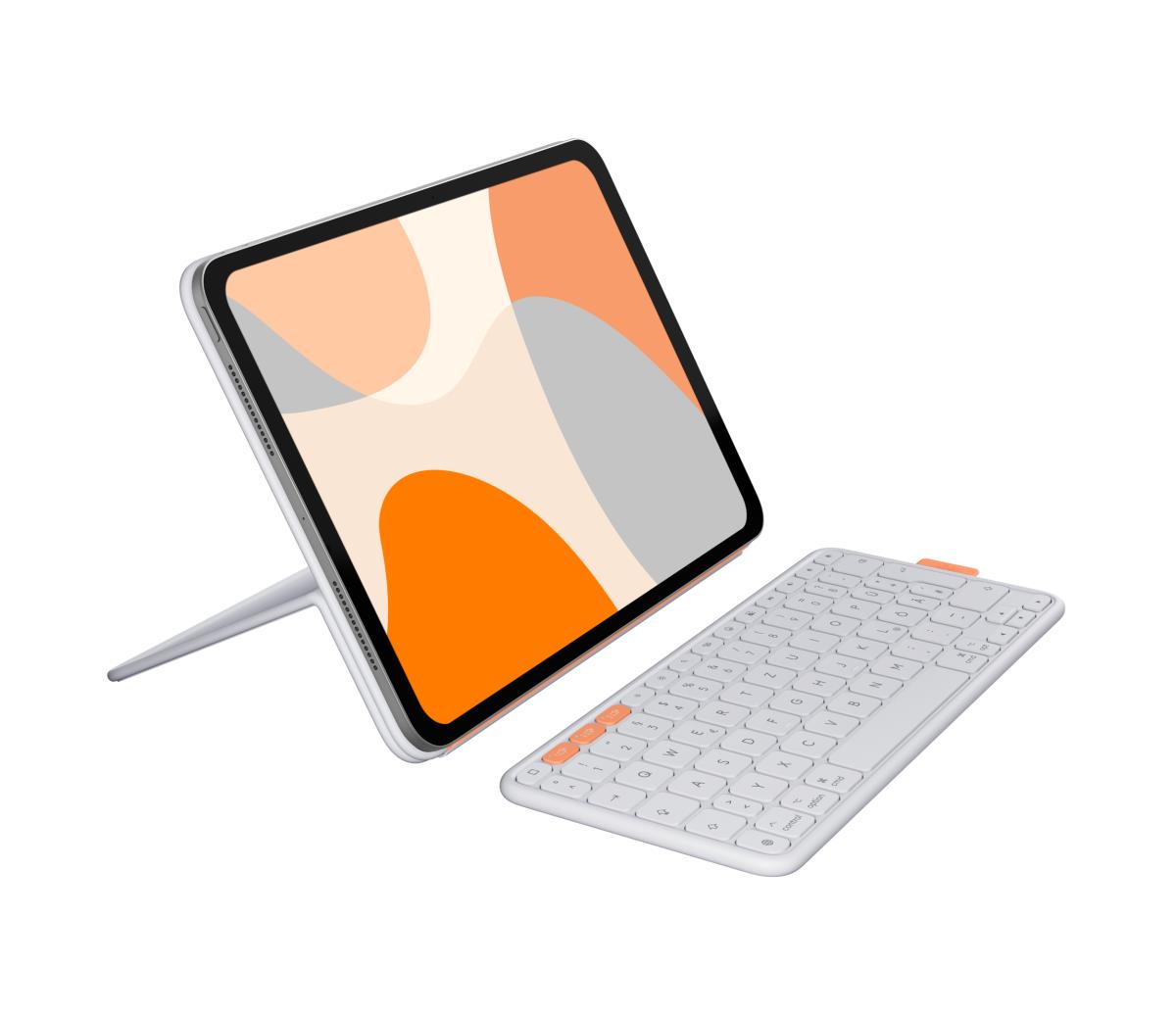 Flip Folio Pale Grey - iPad Pro 11-in (M4) iPad Air 11-in (M2 & M3) iPad Air (5th gen) - Qwertz Deutsch