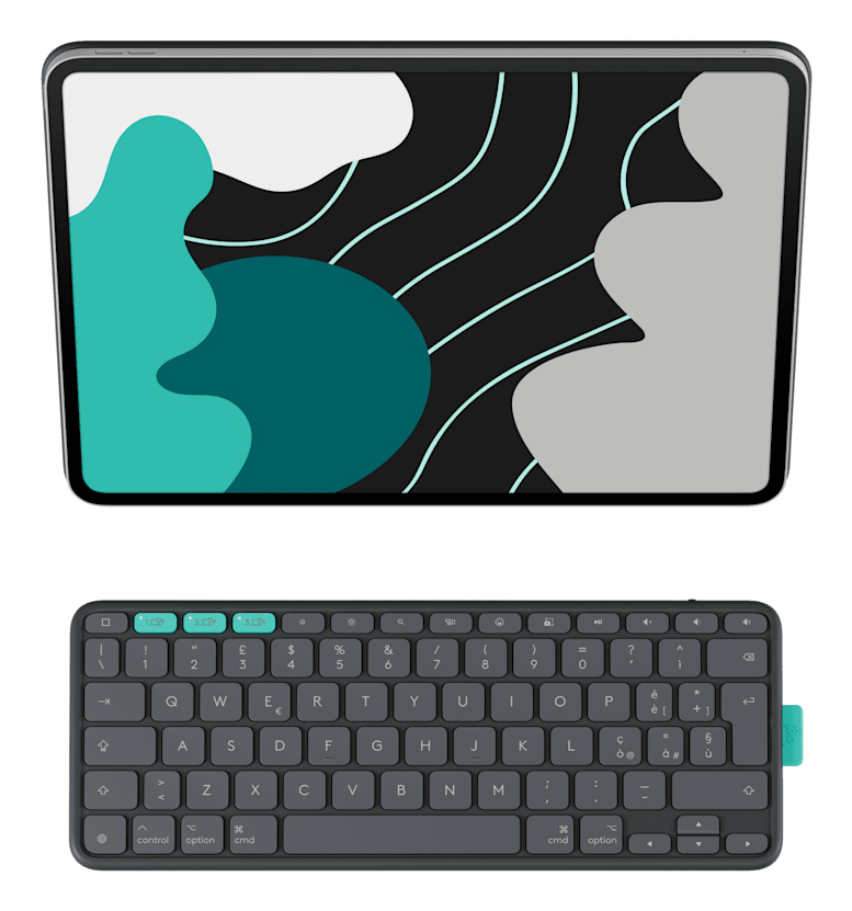 Flip Folio Graphite - iPad Pro 13-in (M4) iPad Air 13-in (M2 & M3) - Qwertz Suisse