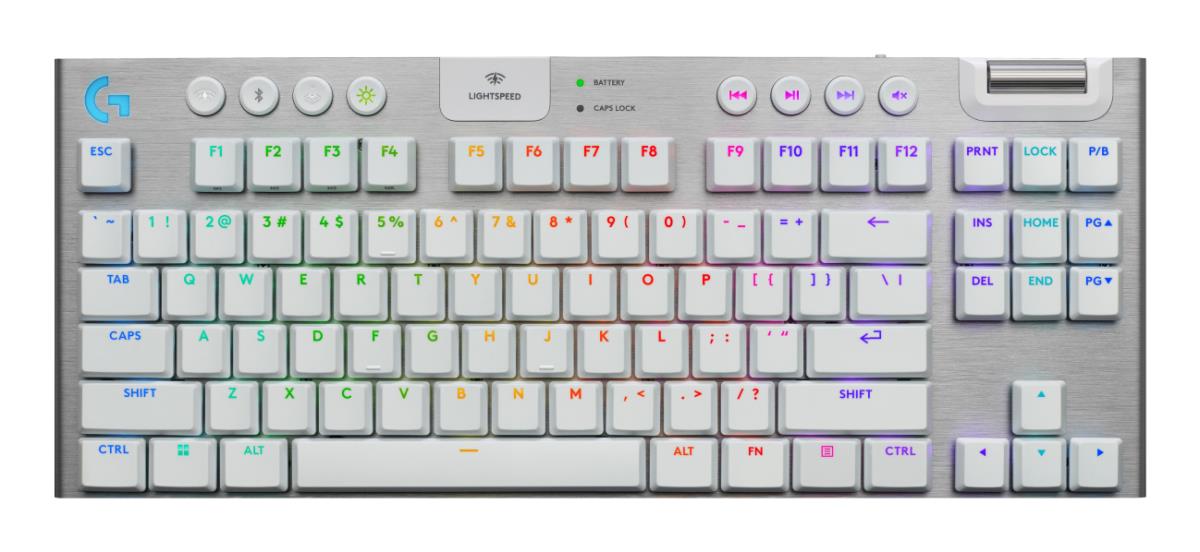 G915 X Lightspeed TKL Wireless Low Profile Gaming Keyboard White - Tactile - Qwerty UK