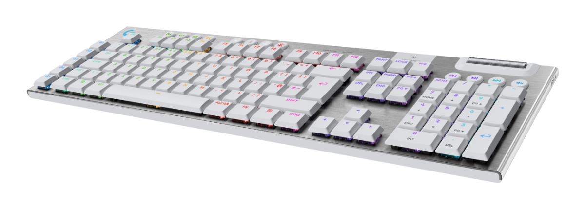 G915 X Lightspeed Wireless Low Profile Gaming Keyboard White Tactile Qwerty UK
