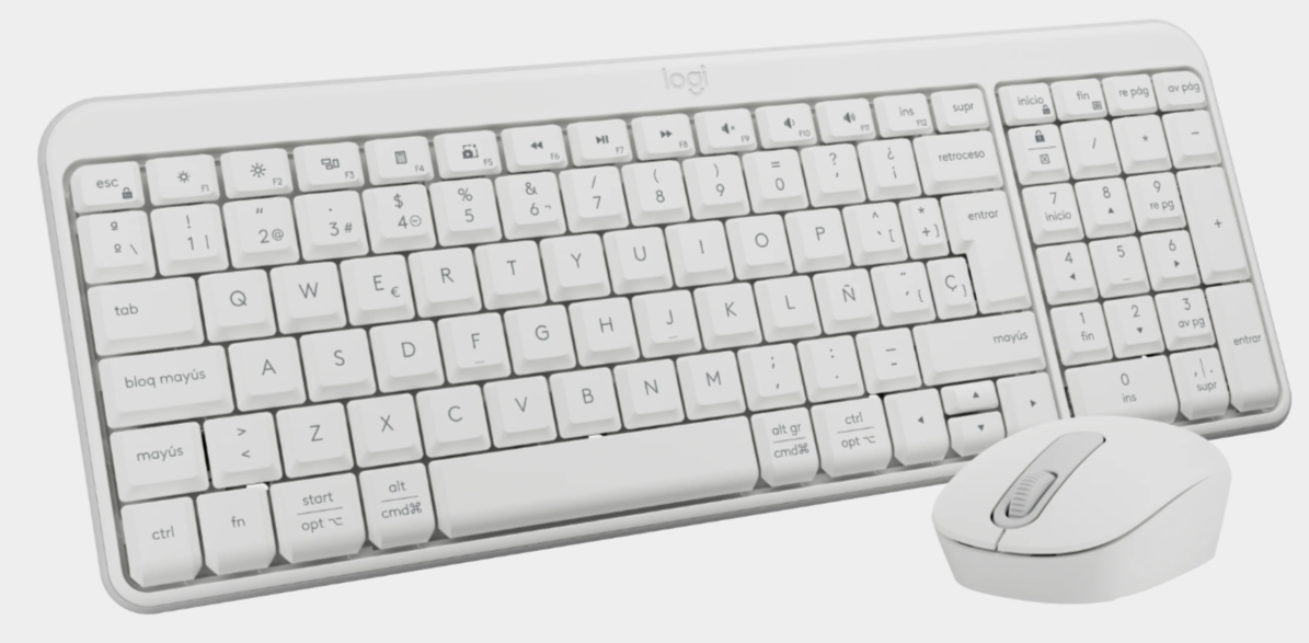 MK250 Compact Bluetooth Keyboard - Off-white - Qwerty Esp