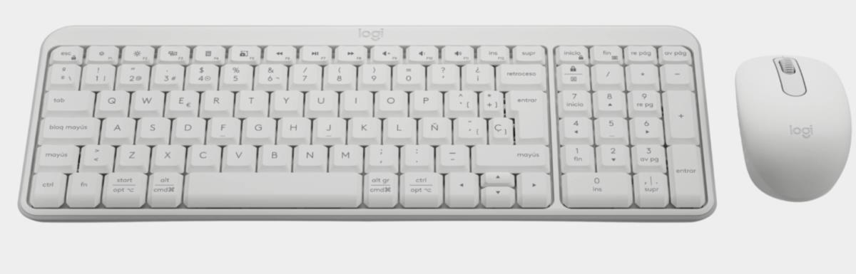 MK250 Compact Bluetooth Keyboard - Off-white - Qwerty Esp