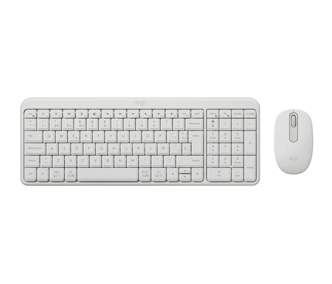 MK250 Compact Bluetooth Keyboard - Off-white - Qwerty Esp