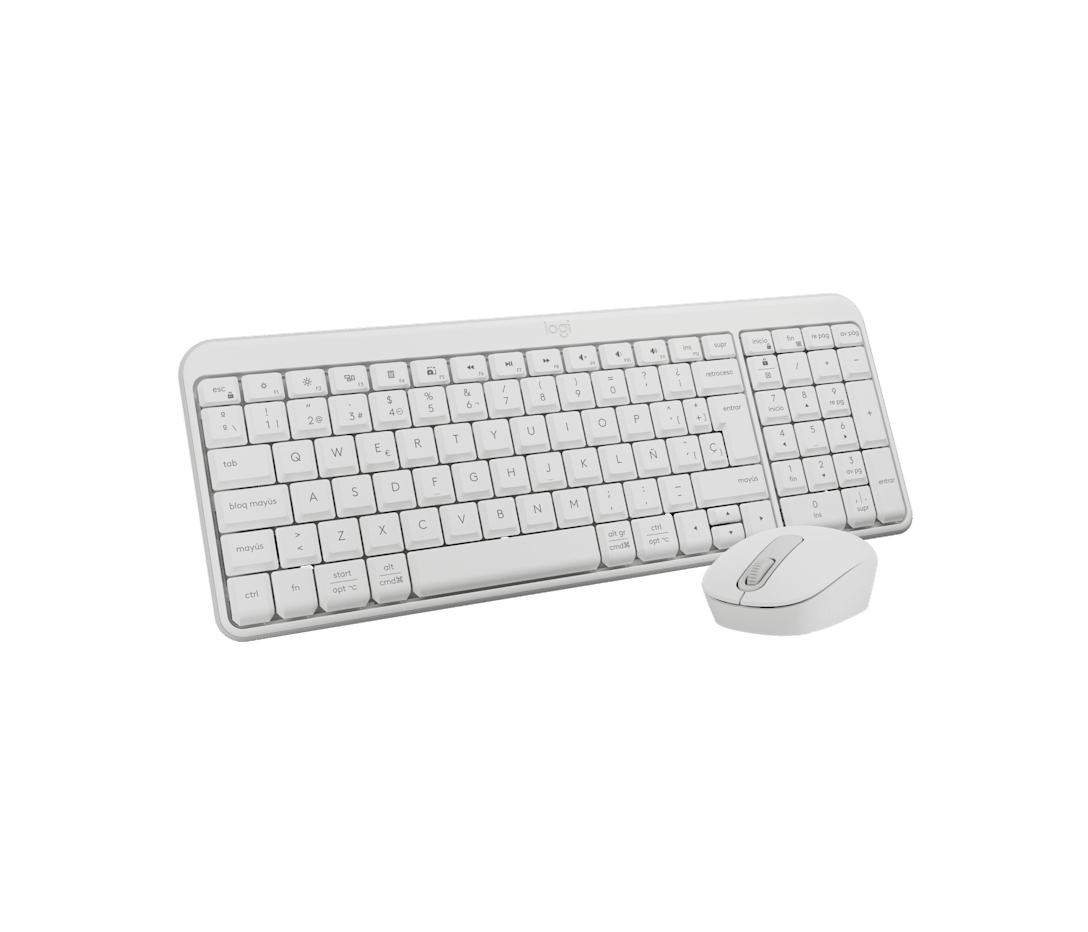 MK250 Compact Bluetooth Keyboard - Off-white - Qwerty Esp