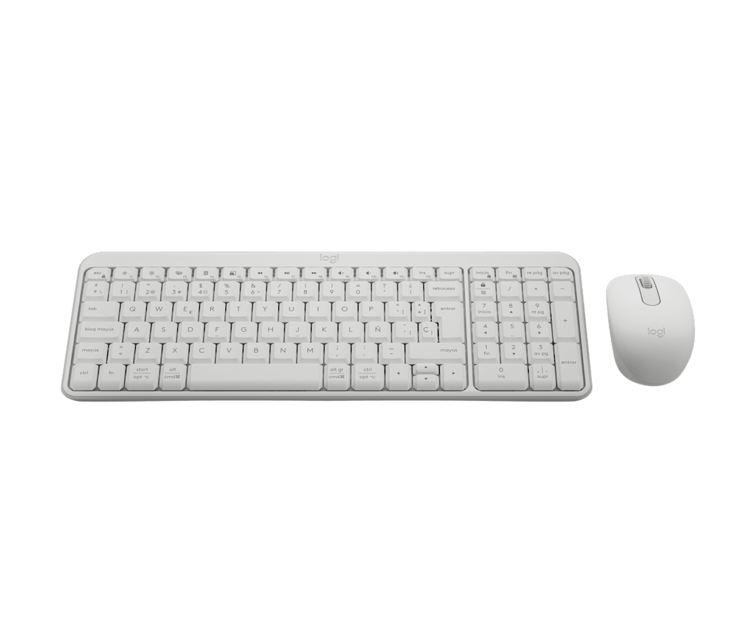MK250 Compact Bluetooth Keyboard - Off-white - Qwerty Esp