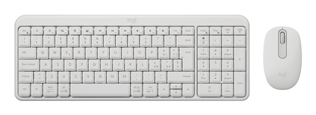 Mk250 Compact Bluetooth Keyboard - Off-white - Qwerty IT