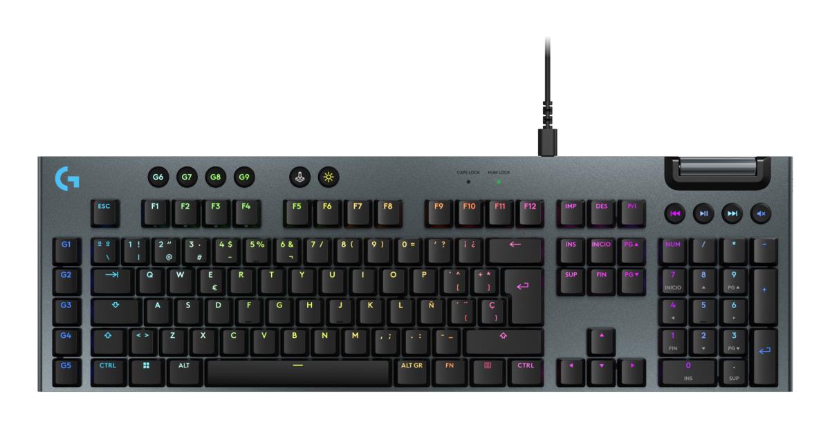 G915 X USB-A Wired Low Profile Gaming Keyboard Tactile Black Qwerty Esp
