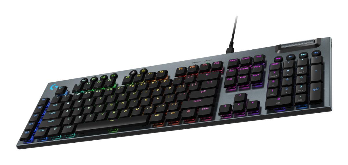 G915 X USB-A Wired Low Profile Gaming Keyboard Tactile Black Azerty Fr