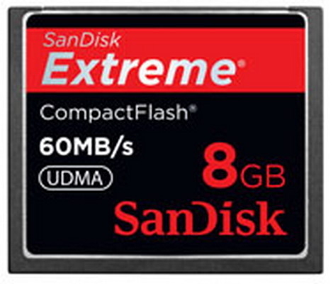 SanDisk Extreme CF - 60MB/s 8GB