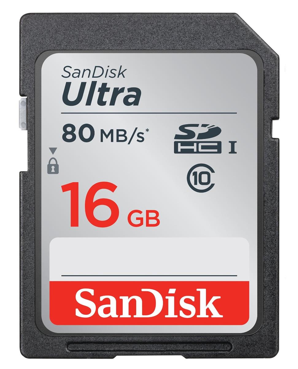 Sandisk Ultra Sd Card Class 10 Read 80mb/s 16GB