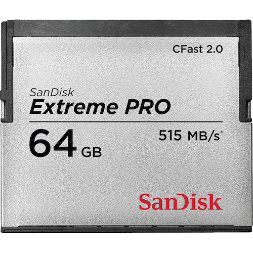 SanDisk Cfast 2.0 Memory Card Extreme Pro 64GB