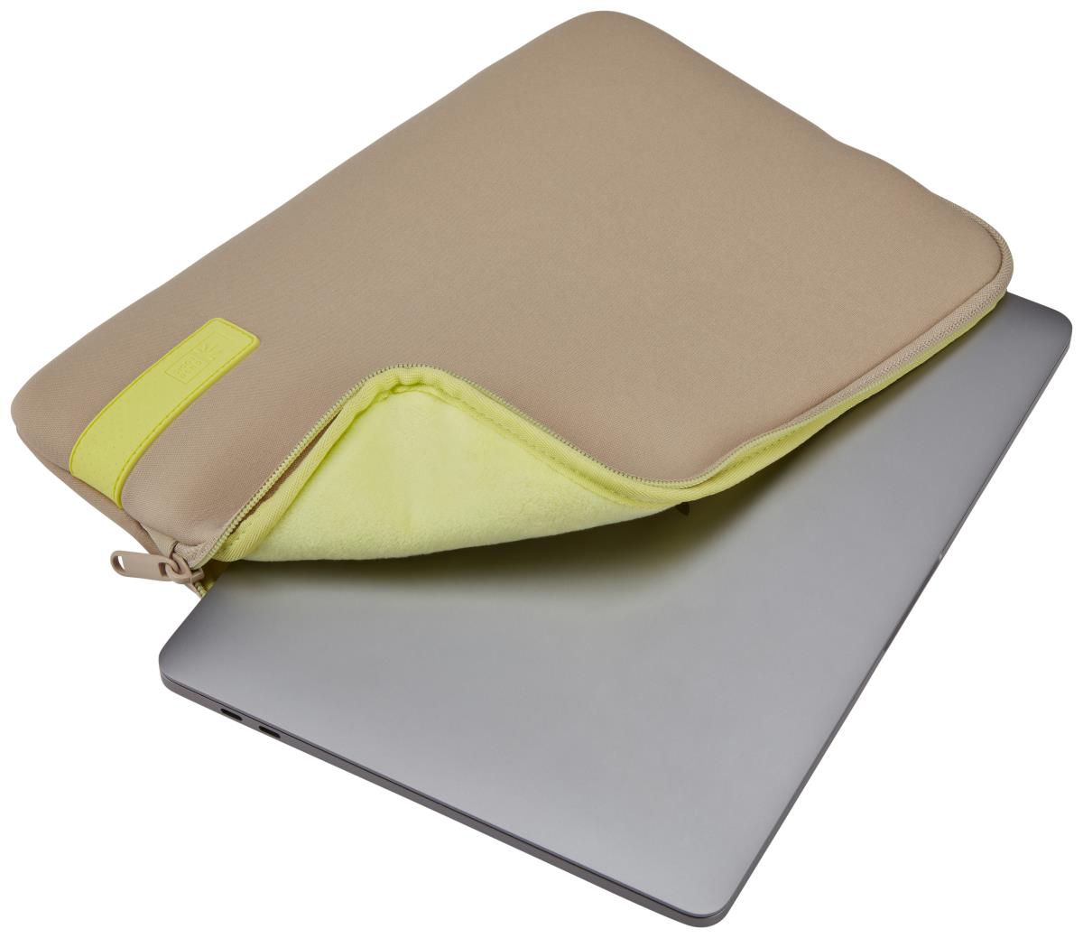 Reflect MacBook Sleeve 13in Refmb-113 Plaza Taupe/sun-lime