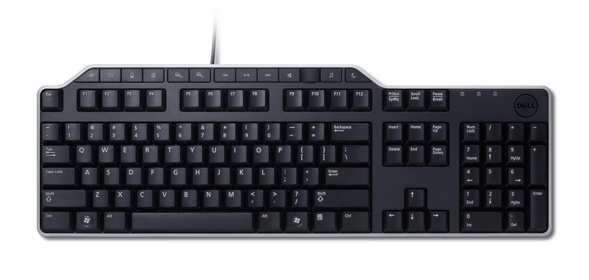 Keyboard Kb-522 Wired Business Multimedia USB Qwerty/useurblack