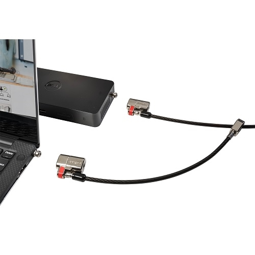 Kensington Clicksafe Keyed Twin Lock - Security Cable Lock Set