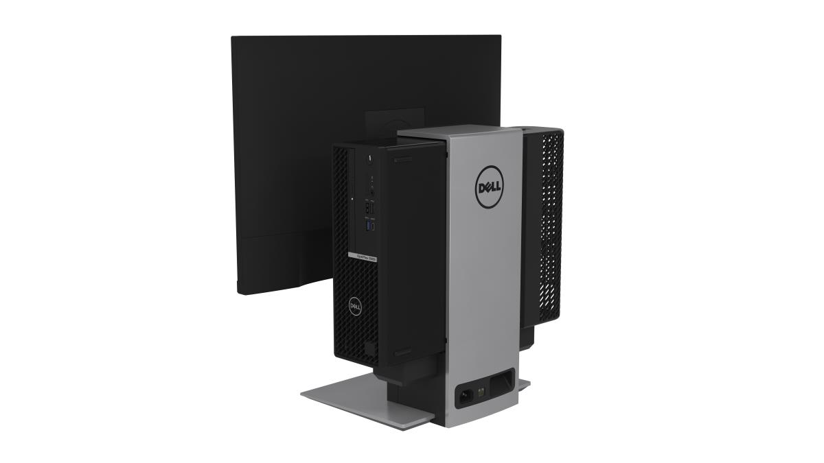 Monitor Stand - Desktop - 19in-27in - Platinum Silver