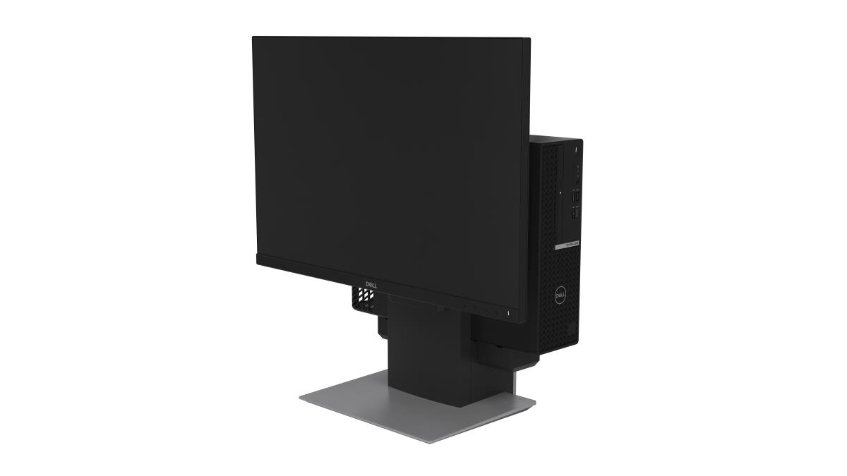 Monitor Stand - Desktop - 19in-27in - Platinum Silver