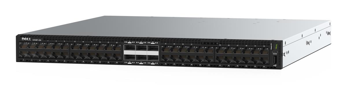 Emc Switch S4148t-on  1u  48 X 10gbase-t  4 X Qsfp28  2 X Qsfp+  Io To Psu 2 Psu  Os10