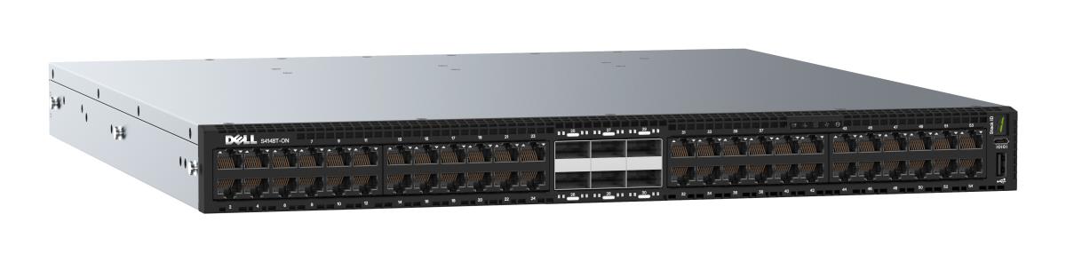 Emc Switch S4148t-on  1u  48 X 10gbase-t  4 X Qsfp28  2 X Qsfp+  Io To Psu 2 Psu  Os10