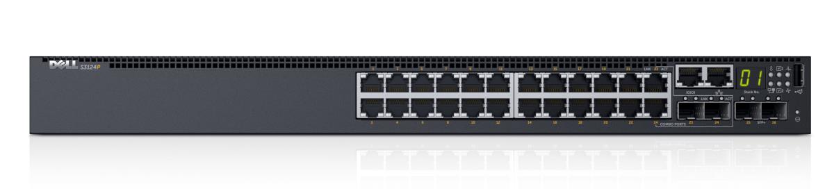 Networking S3124p - L3 Poe+. 24x 1gbe. 2x Combo. 2x 10gbe Sfp+ Fixed Ports. Stacking. Io To Psu