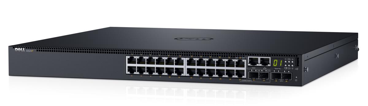 Networking S3124p - L3 Poe+. 24x 1gbe. 2x Combo. 2x 10gbe Sfp+ Fixed Ports. Stacking. Io To Psu