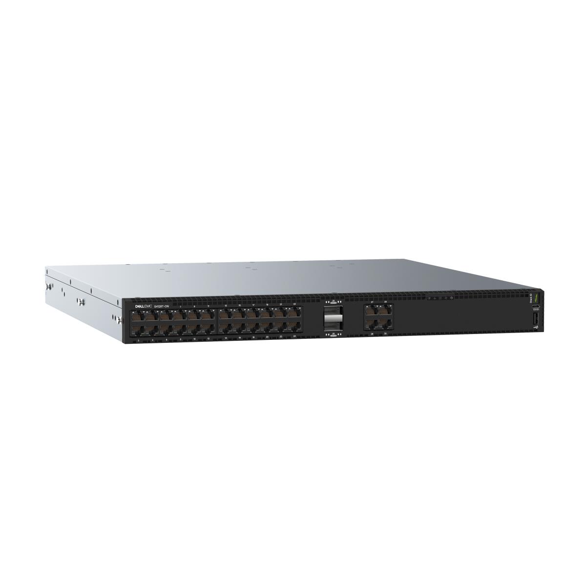 Emc Switch S4128t-on 1u 28 X 10gbase-t 2 X Qsfp28 Io To Psu 2 Psu Os10