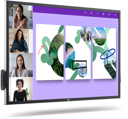 Interactive Touch Monitor: P5524qt - 55in - 3840x2160 - Black