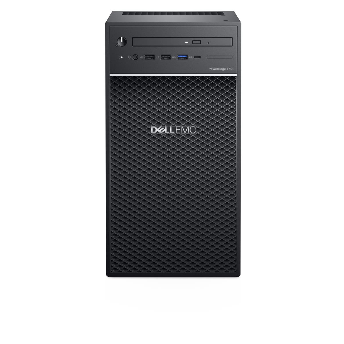 PowerEdge T40 Server - Tower - E-2224g 3.5GHz - 8GB Ram - 1TB HDD - DVD - Uhd Graphics P630