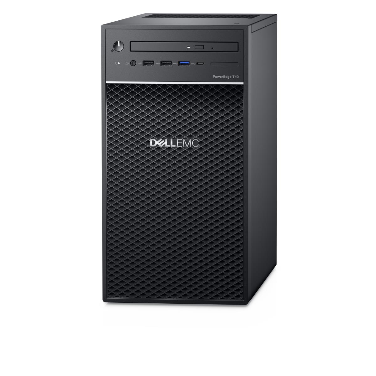 PowerEdge T40 Server - Tower - E-2224g 3.5GHz - 8GB Ram - 1TB HDD - DVD - Uhd Graphics P630