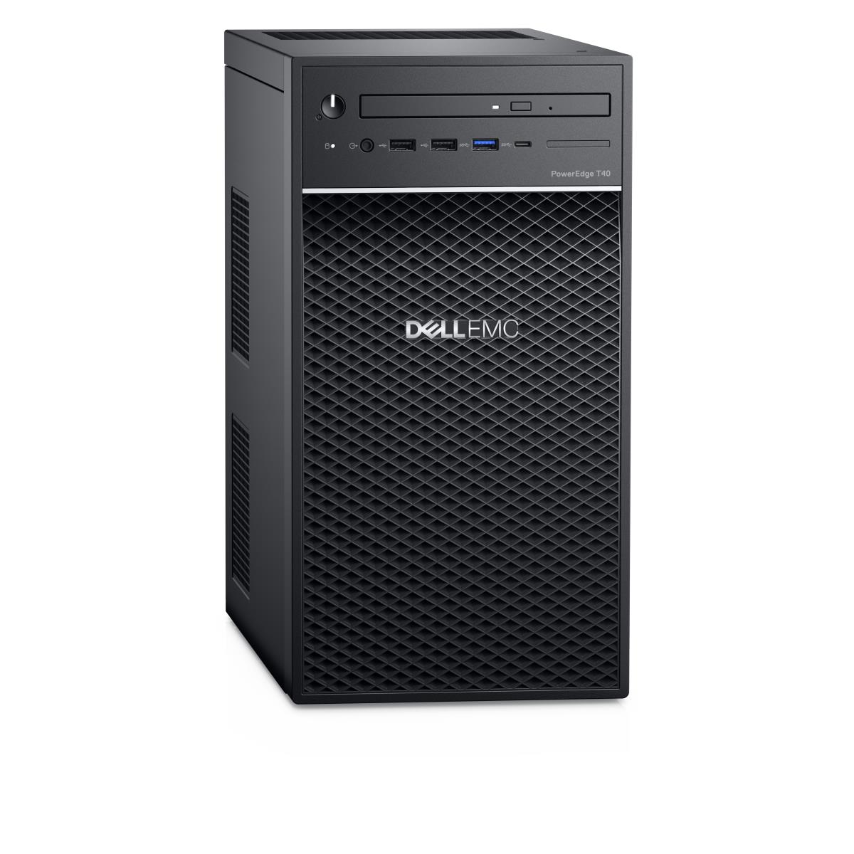 PowerEdge T40 Server - Tower - E-2224g 3.5GHz - 8GB Ram - 1TB HDD - DVD - Uhd Graphics P630