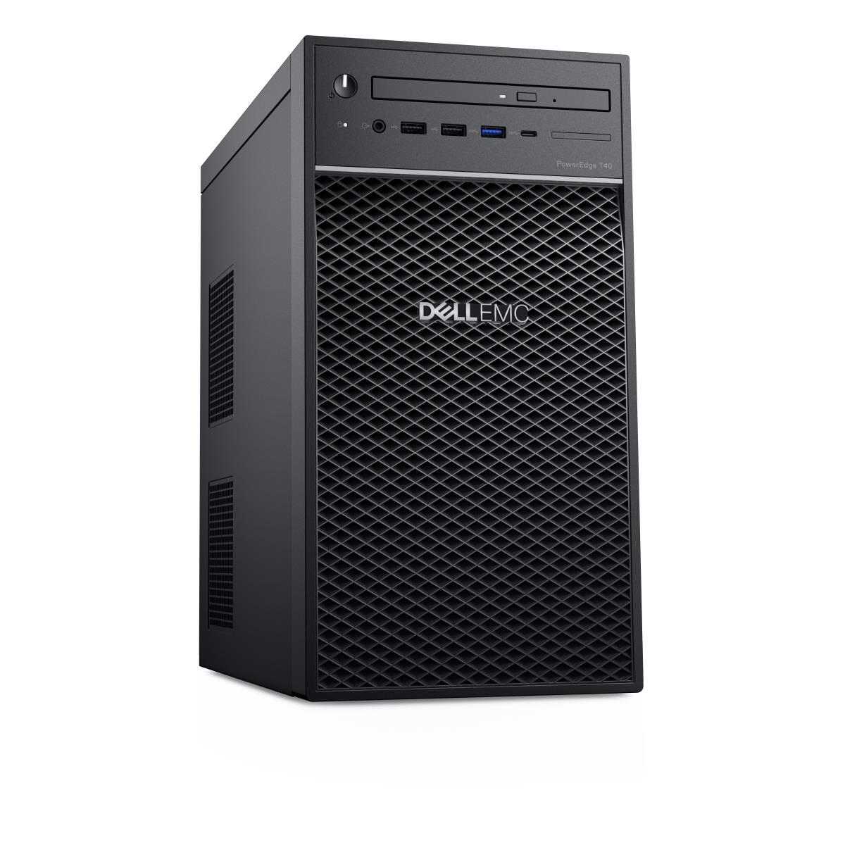 PowerEdge T40 Server - Tower - E-2224g 3.5GHz - 8GB Ram - 1TB HDD - DVD - Uhd Graphics P630