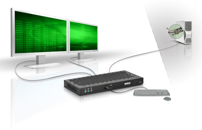Extio F2208 2x Display 5x USB 2x Dp 1GB Memory