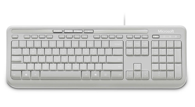 Wired Keyboard 600 - White - Qwerty Us