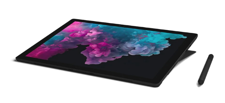 Surface Pro 6 - 12.3in Touchscreen - i7 8650u - 8GB Ram - 256GB SSD - Win10 Pro - Black - Uhd Graphics 620
