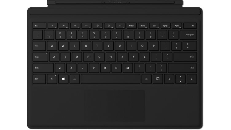 Surface Pro Type Cover With Fingerprint Id - Black - Qwerty Int'l