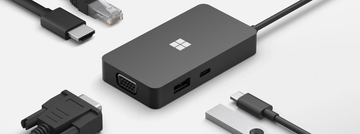 Surface USB-c Travel Hub - Vga / Hdmi / Gigabit Ethernet - Commercial
