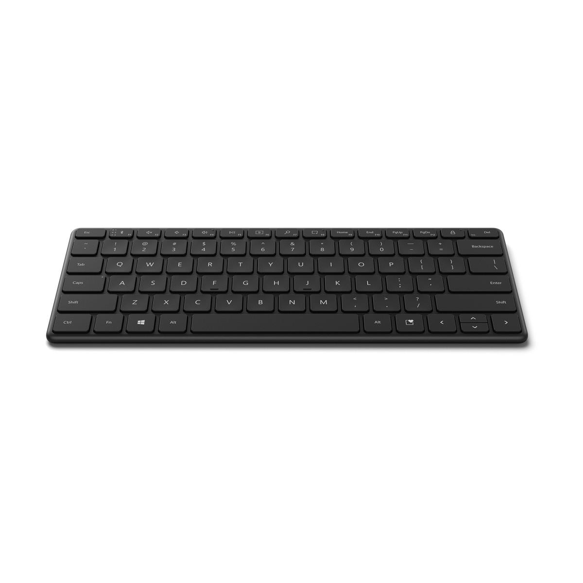 Designer Compact Keyboard - Bluetooth - Black - Qwertzu Swiss-lux