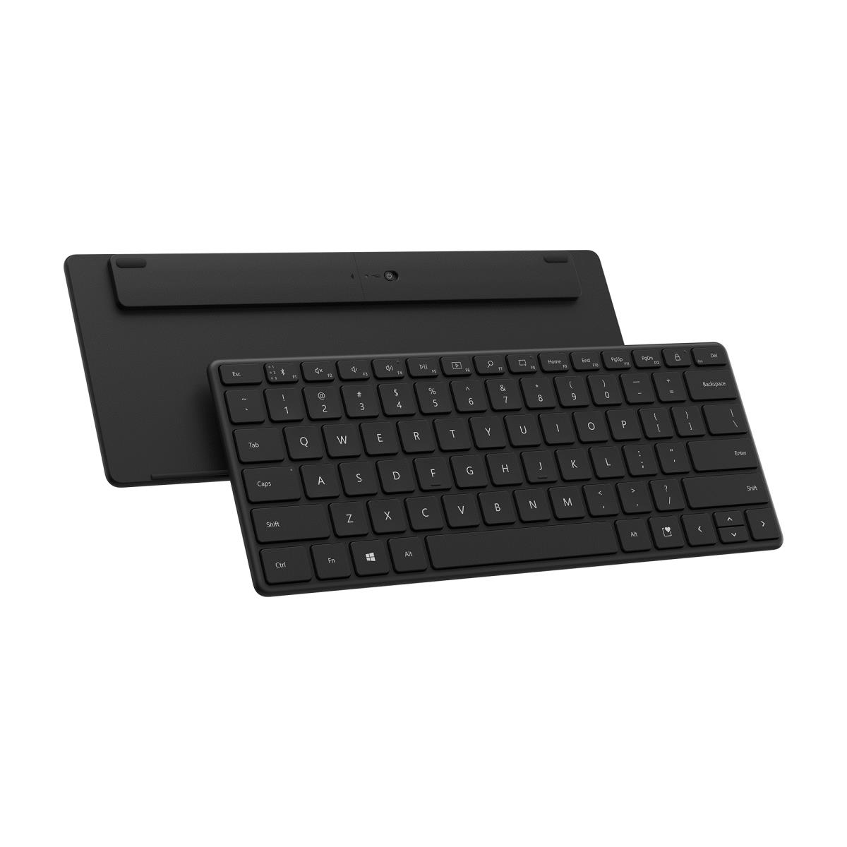 Designer Compact Keyboard - Bluetooth - Black - Qwertzu Swiss-lux