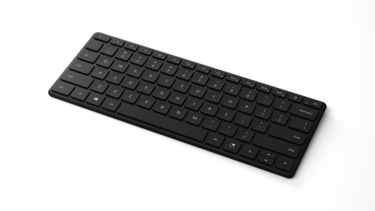 Designer Compact Keyboard - Bluetooth - Black - Qwertzu Swiss-lux