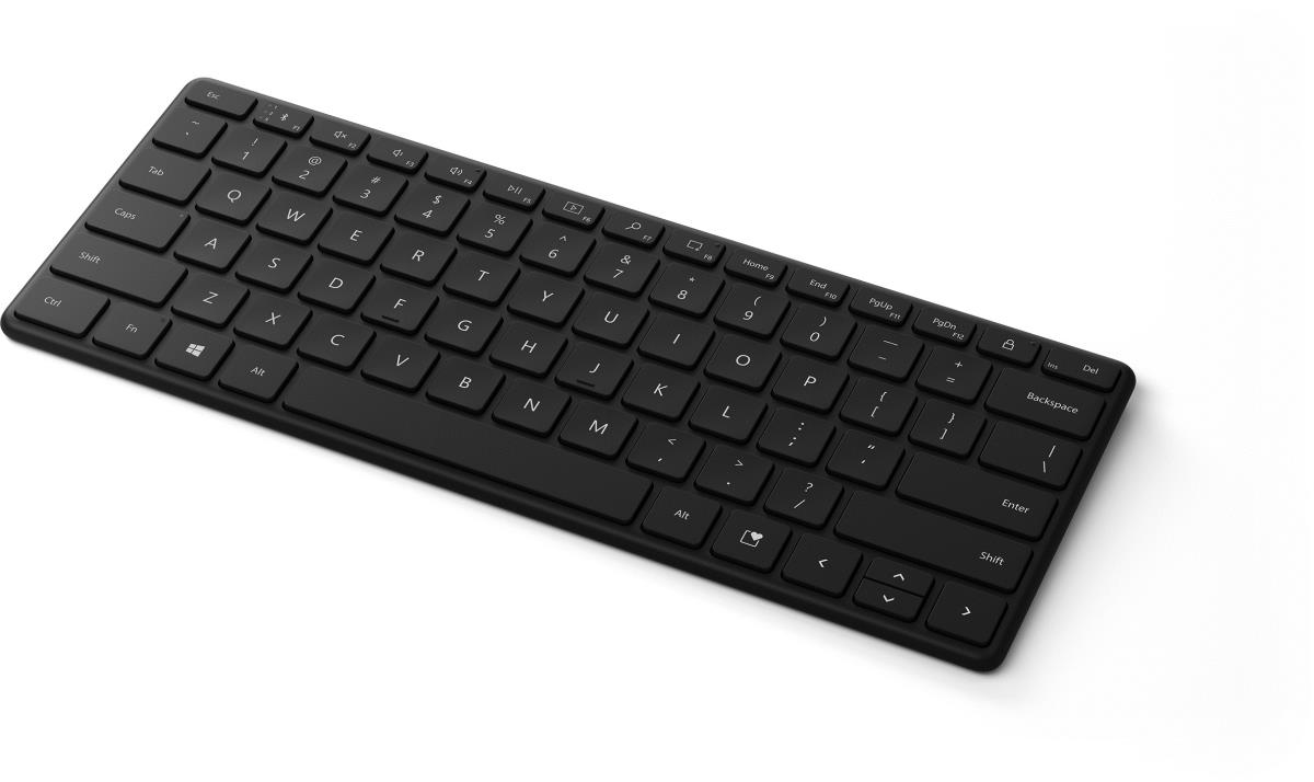 Designer Compact Keyboard - Bluetooth - Black - Qwerty Int'l