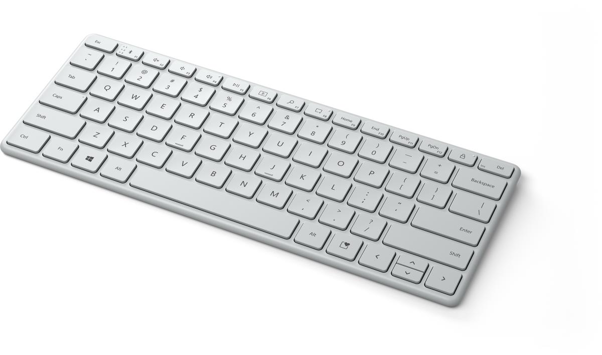 Designer Compact Keyboard - Bluetooth - Glacier - Qwerty Int'l