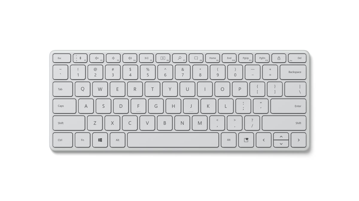 Designer Compact Keyboard - Bluetooth - Glacier - Azerty Belgian