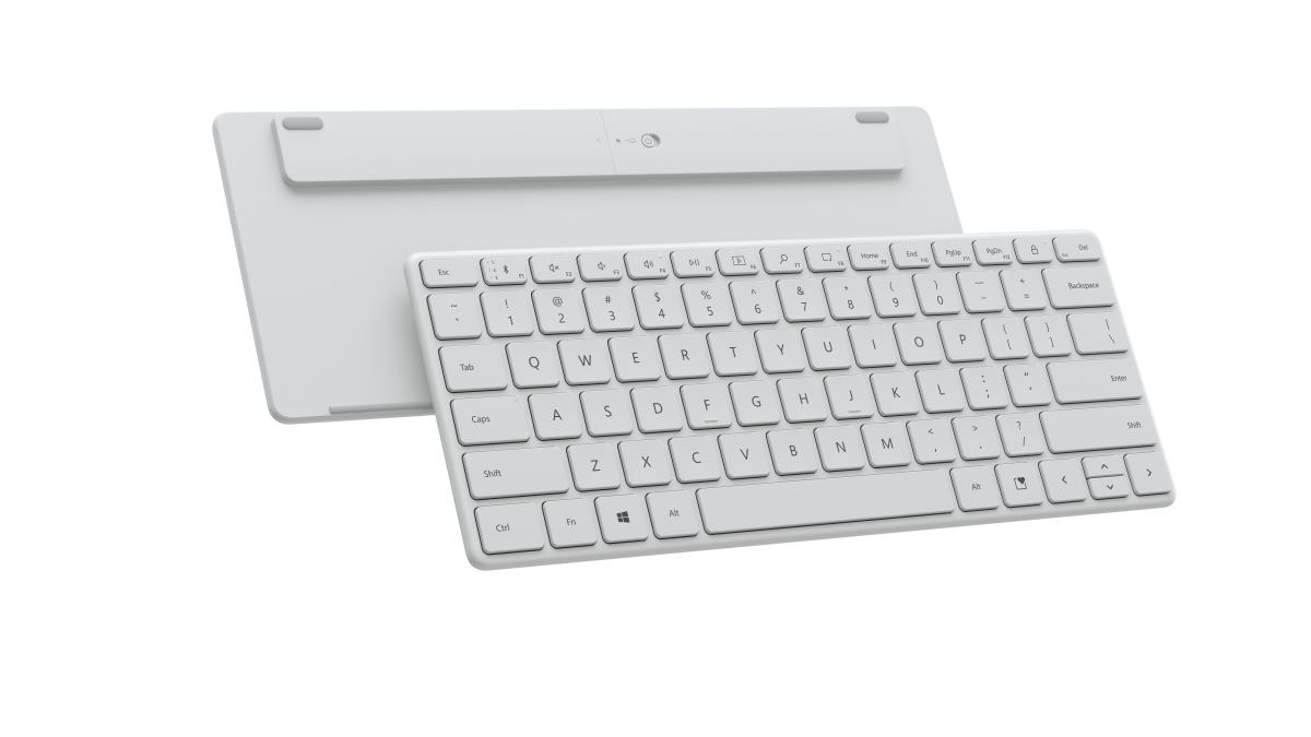Designer Compact Keyboard - Bluetooth - Glacier - Azerty Belgian