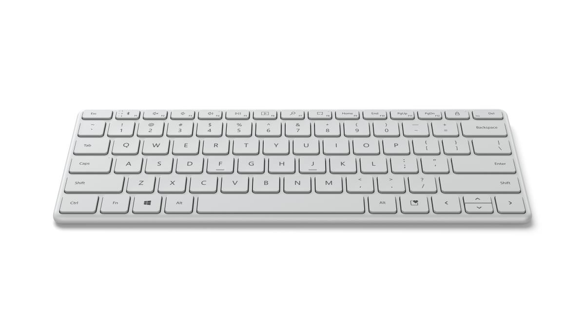 Designer Compact Keyboard - Bluetooth - Glacier - Azerty Belgian