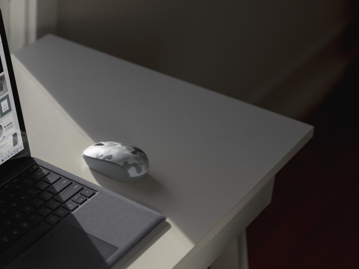 Bluetooth Mouse Camo Special Edition White