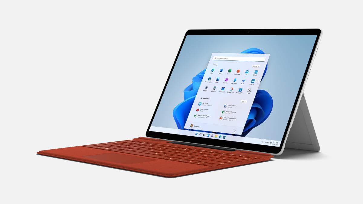 Surface Pro Signature Keyboard With Slim Pen 2 - Poppy Red - Qwerty Int'l