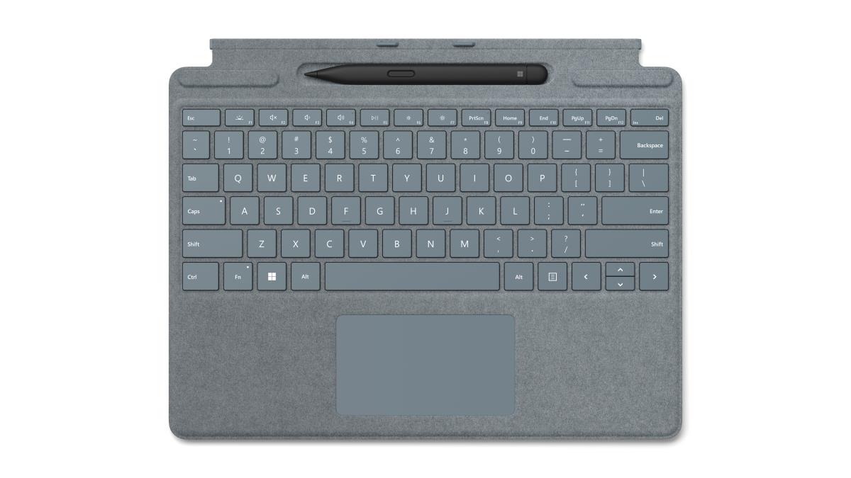 Surface Pro Signature Keyboard With Slim Pen 2 - Ice Blue - Azerty Belgian