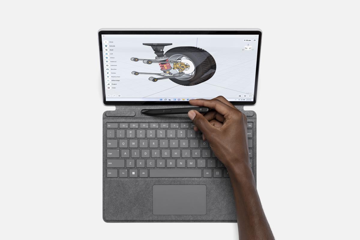 Surface Pro Signature Keyboard With Slim Pen 2 - Ice Blue - Azerty Belgian