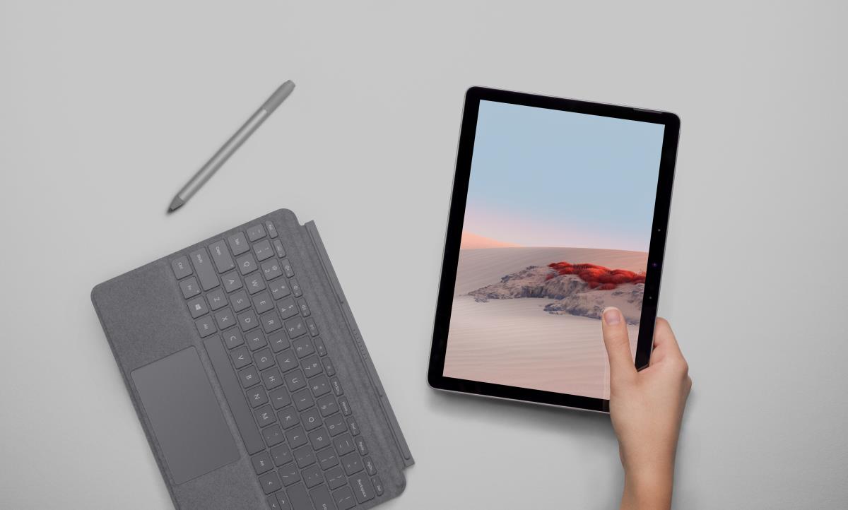 Surface Go Type Cover Colors N - Charcoal - Qwertzu Swiss-lux