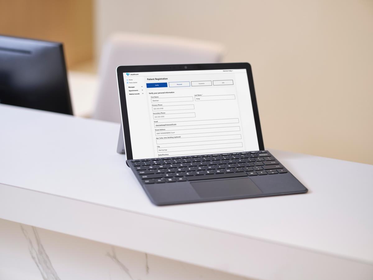 Surface Go 3 Lte - 10.5in Touchscreen - Core i3-10100y - 8GB Ram - 256GB SSD - Win11 Pro - Platinum - Uhd Graphics 615